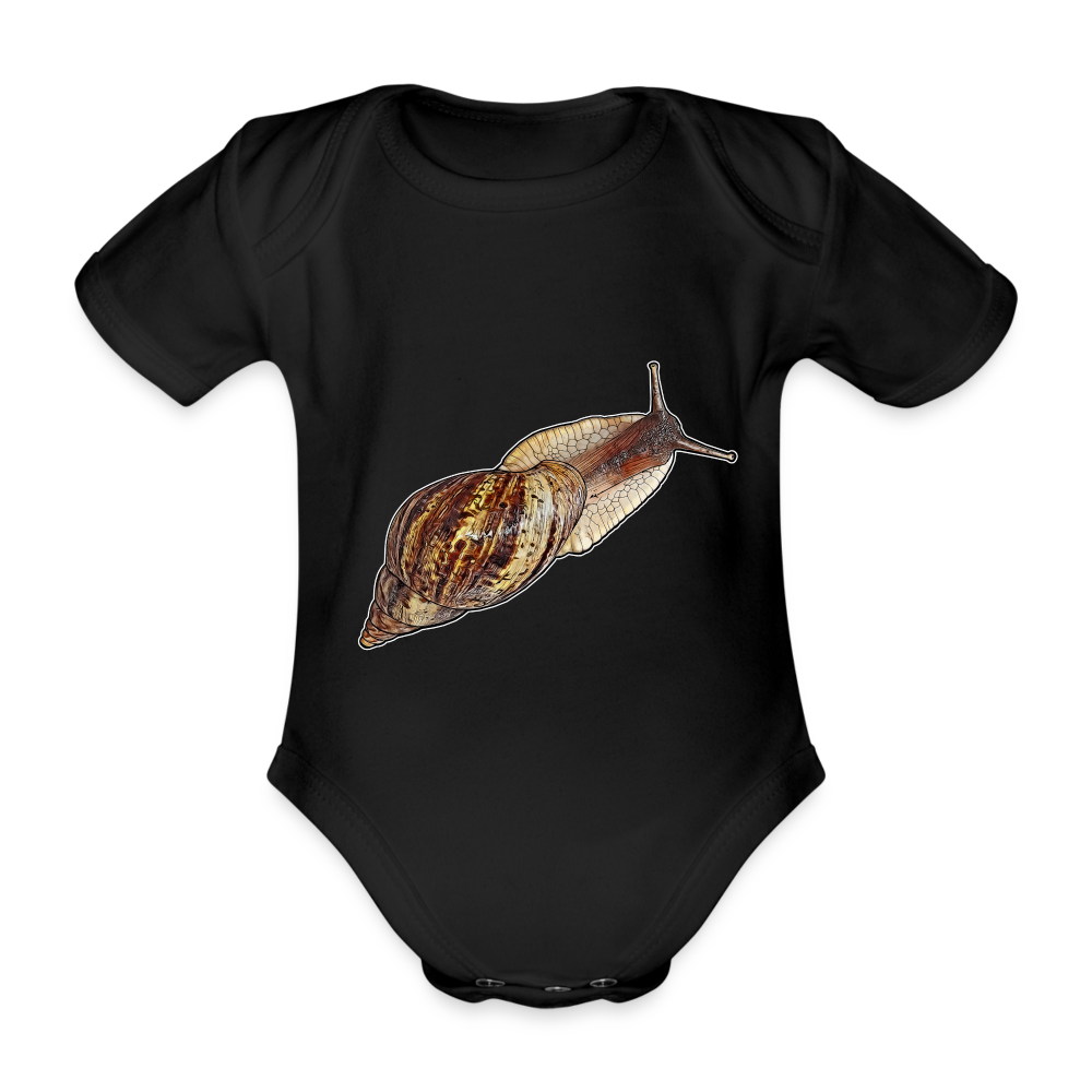 Baby Bio Body kurz Achatina reticulata wildfarben - Schwarz