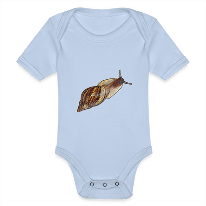 Baby Bio Body kurz Achatina reticulata wildfarben - Sky