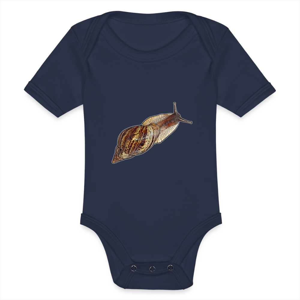 Baby Bio Body kurz Achatina reticulata wildfarben - Dunkelnavy