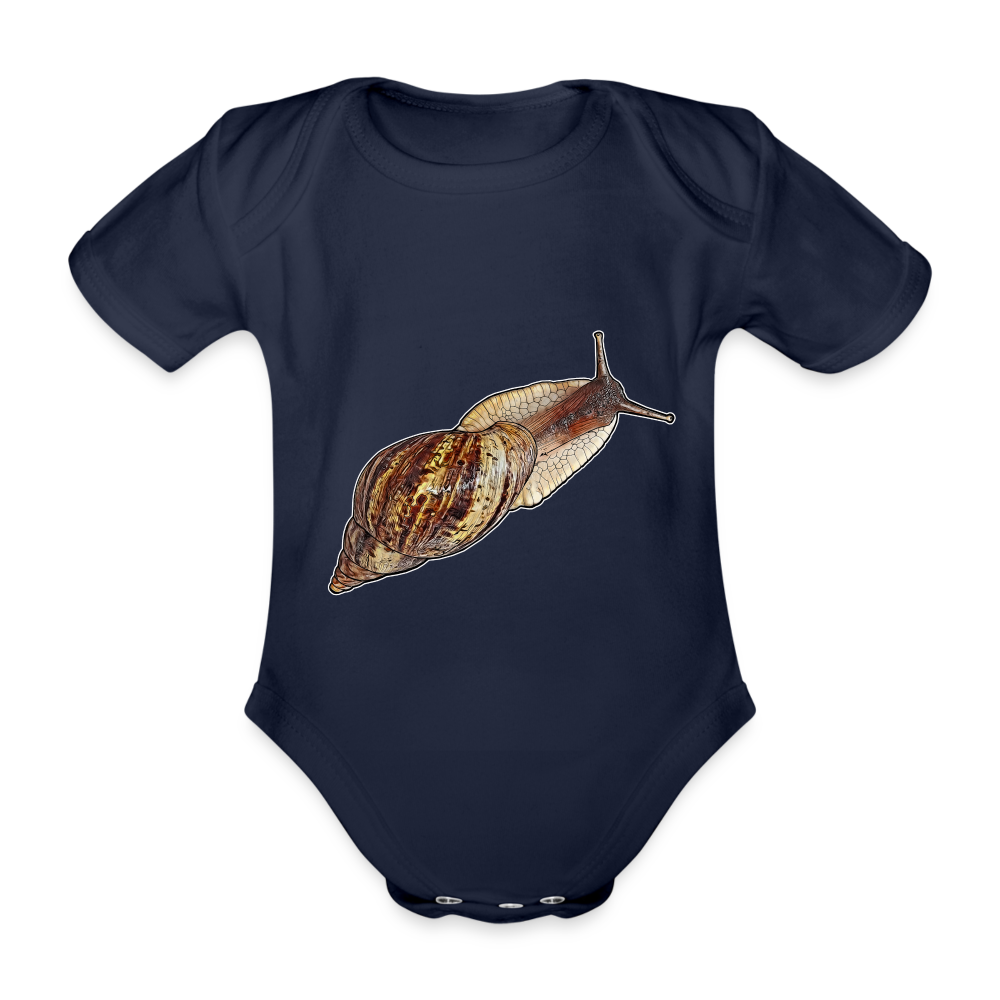 Baby Bio Body kurz Achatina reticulata wildfarben - Dunkelnavy