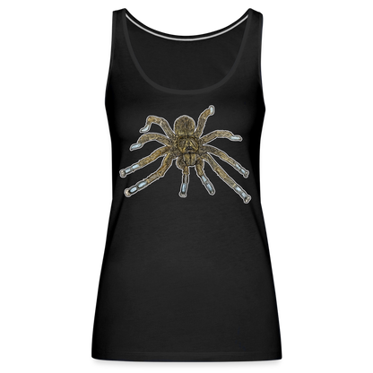Frauen Tank Top Idiothele mira - Schwarz