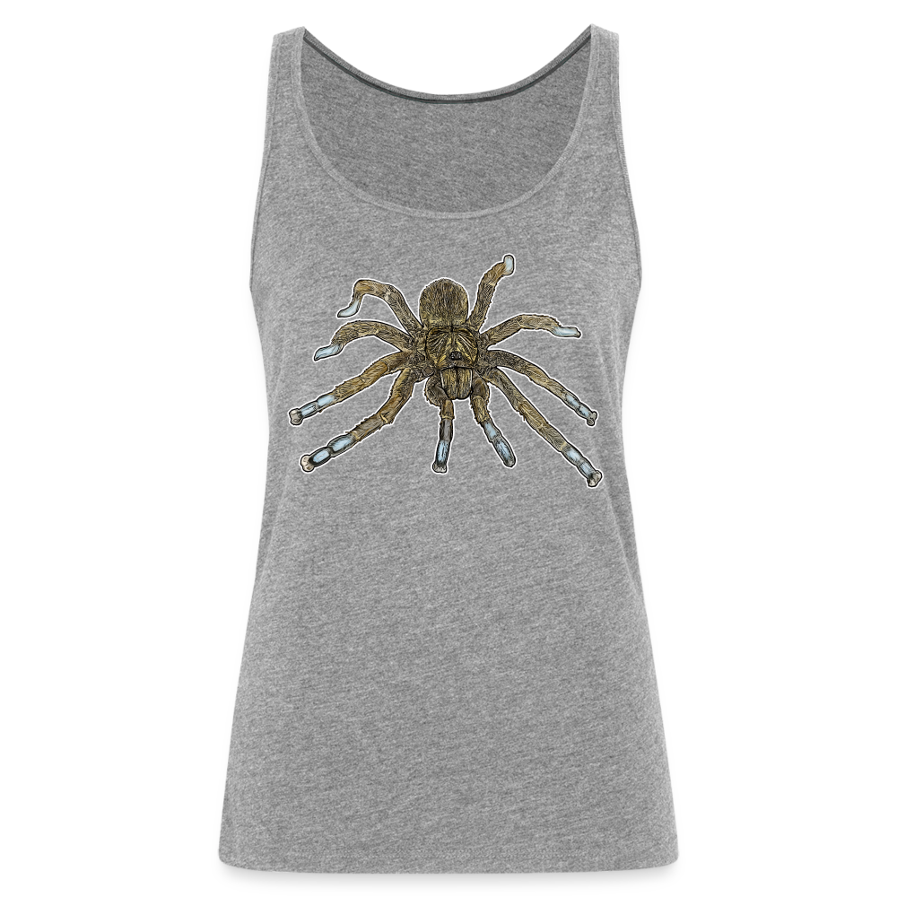 Frauen Tank Top Idiothele mira - Grau meliert