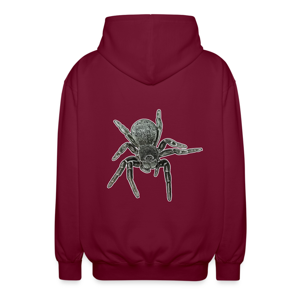 Unisex Zip-Hoodie Eresus walckenaeri - Bordeaux