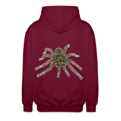 Unisex Zip-Hoodie Idiothele mira - Bordeaux