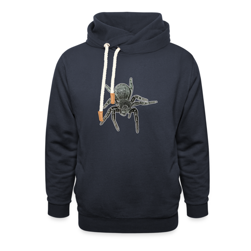 Unisex Schalkragen Hoodie Eresus walckenaeri - Navy
