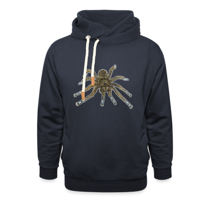 Unisex Schalkragen Hoodie Idiothele mira - Navy