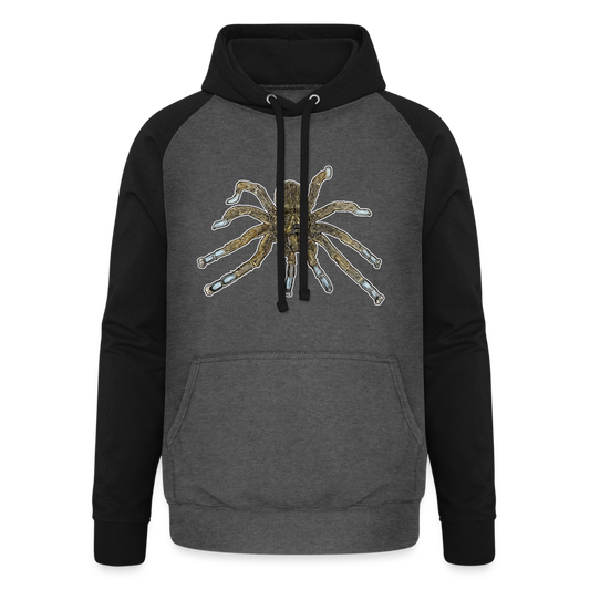 Unisex Baseball Hoodie Idiothele mira - Graphit/Schwarz