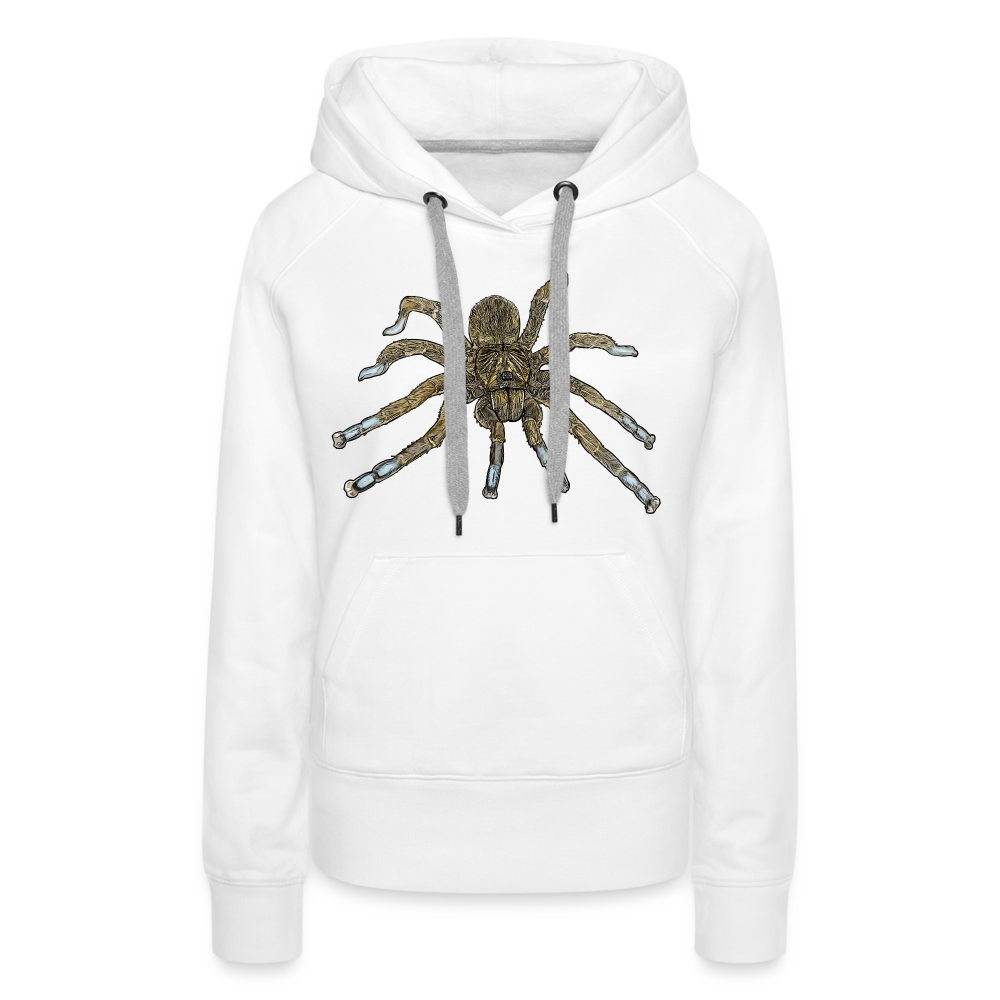 Frauen Hoodie Idiothele mira - weiß