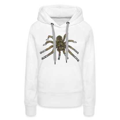 Frauen Hoodie Idiothele mira - weiß