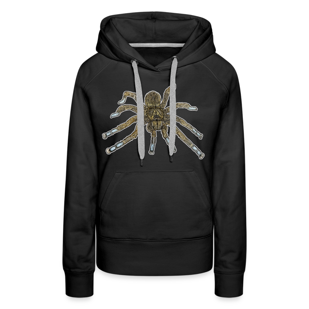 Frauen Hoodie Idiothele mira - Schwarz