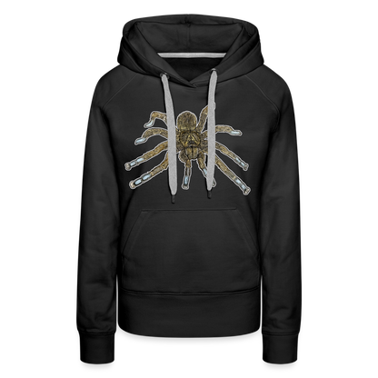 Frauen Hoodie Idiothele mira - Schwarz