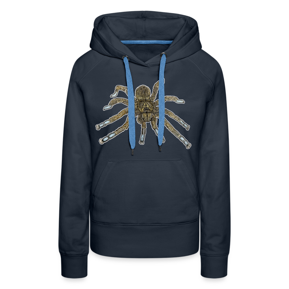 Frauen Hoodie Idiothele mira - Navy