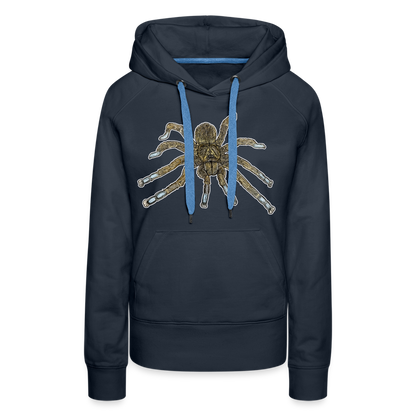 Frauen Hoodie Idiothele mira - Navy