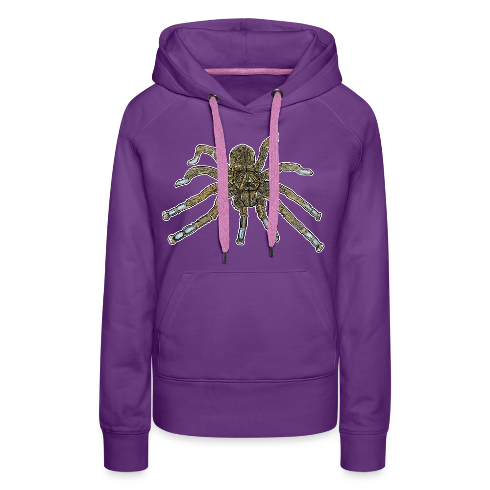 Frauen Hoodie Idiothele mira - Purple