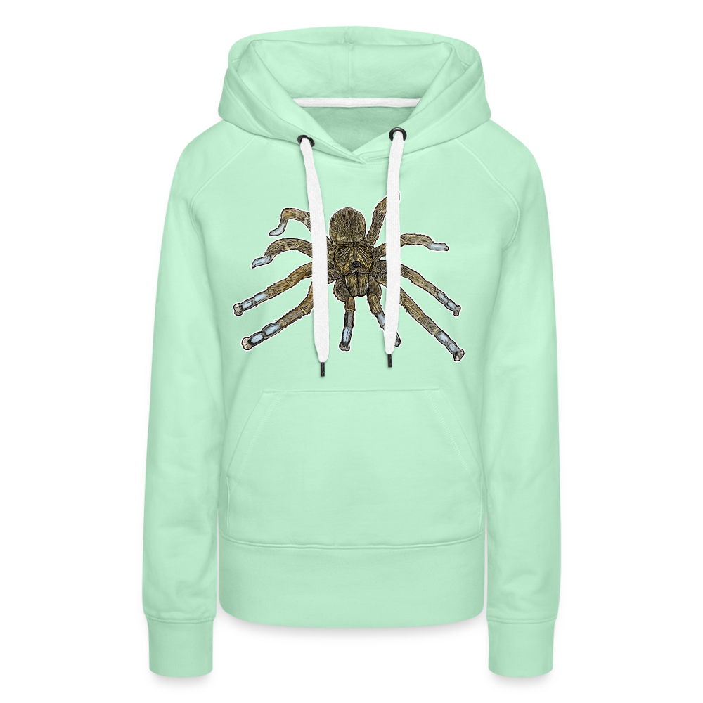 Frauen Hoodie Idiothele mira - helles Mintgrün