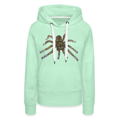 Frauen Hoodie Idiothele mira - helles Mintgrün
