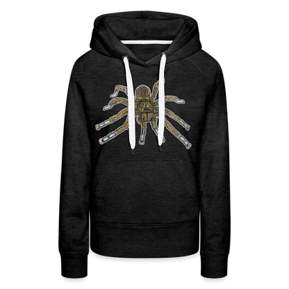 Frauen Hoodie Idiothele mira - Anthrazit