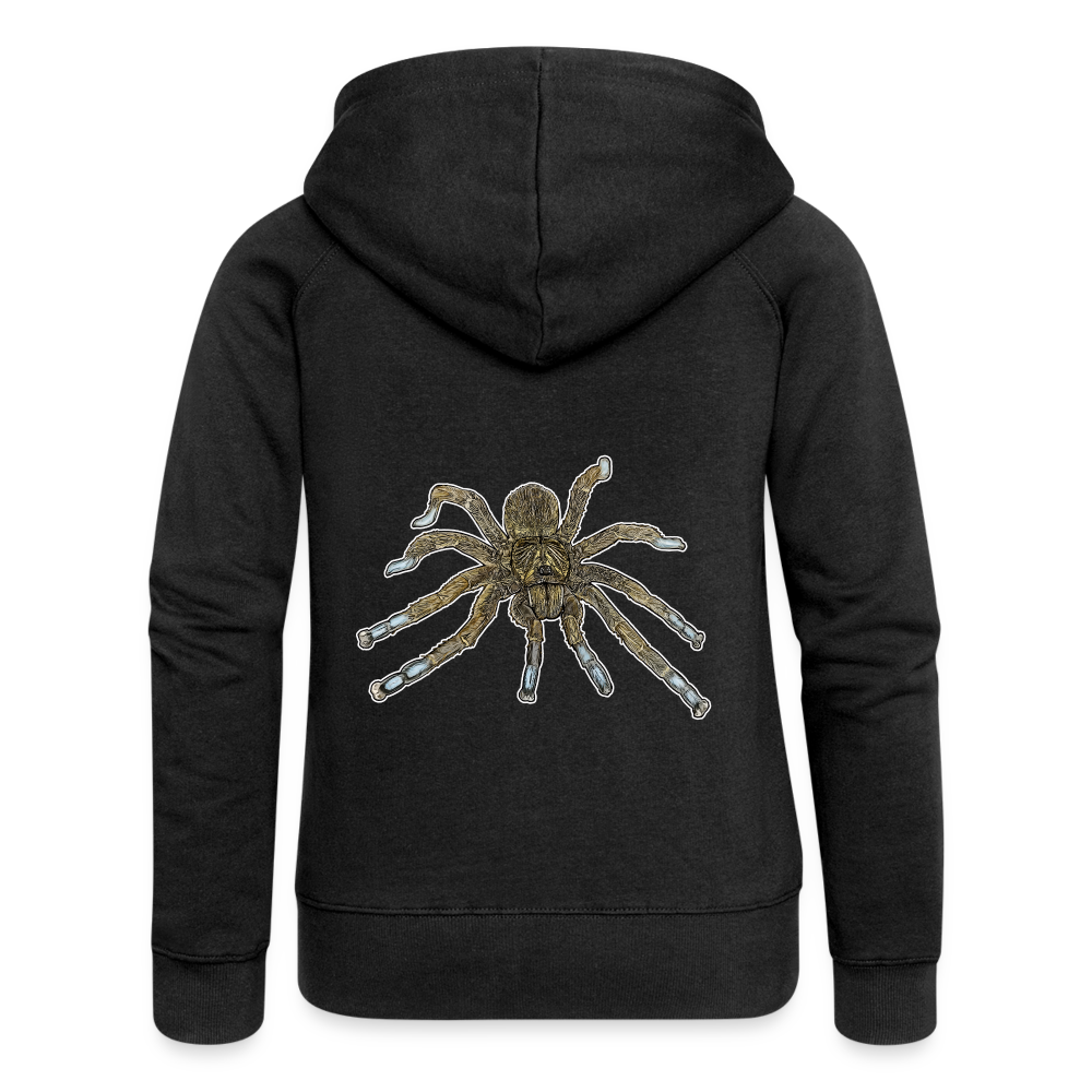 Frauen Zip-Hoodie Idiothele mira - Schwarz