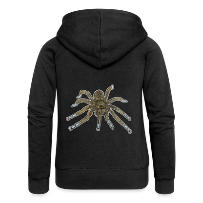 Frauen Zip-Hoodie Idiothele mira - Schwarz