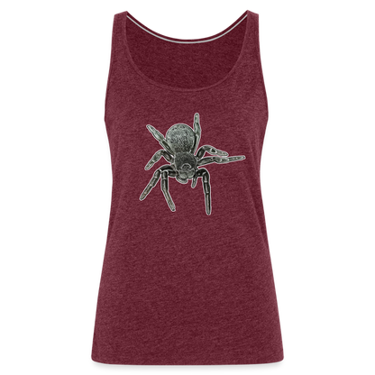 Frauen Tank Top Eresus walckenaeri - Bordeauxrot meliert