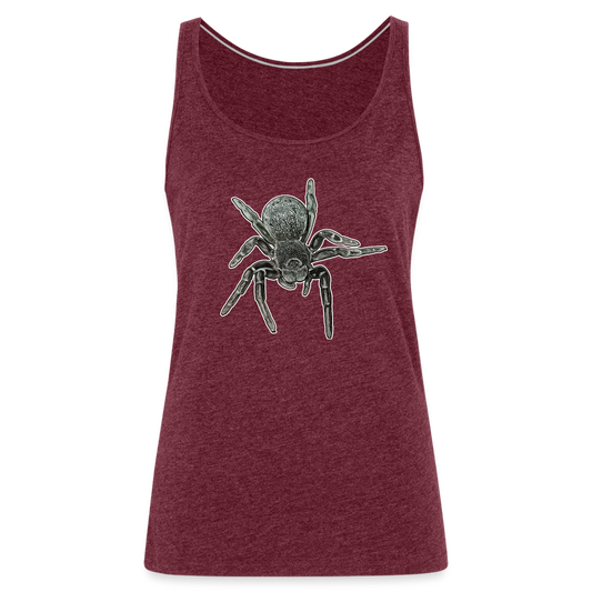 Frauen Tank Top Eresus walckenaeri - Bordeauxrot meliert