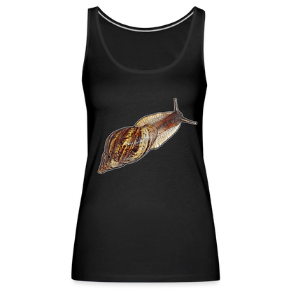 Frauen Tank Top Achatina reticulata wildfarben - Schwarz