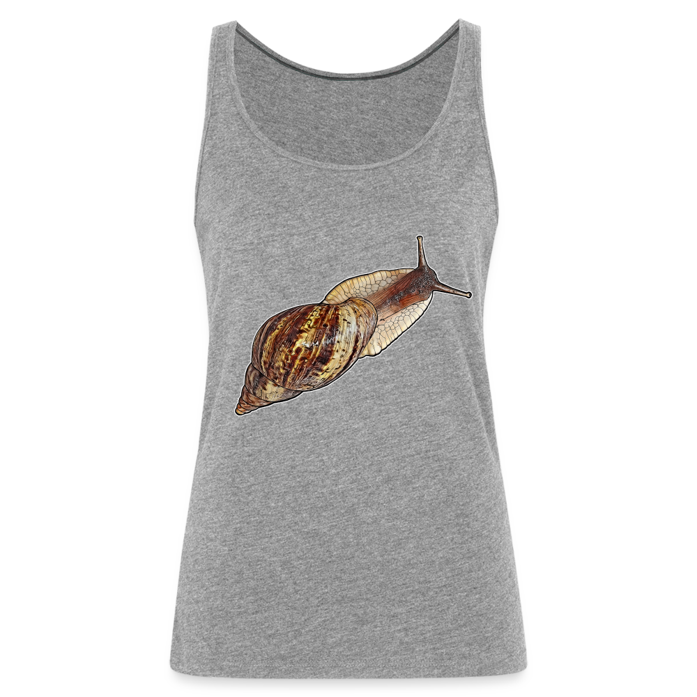 Frauen Tank Top Achatina reticulata wildfarben - Grau meliert