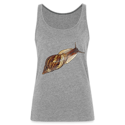 Frauen Tank Top Achatina reticulata wildfarben - Grau meliert