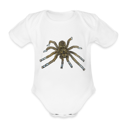 Baby Bio Body kurz Idiothele mira - weiß