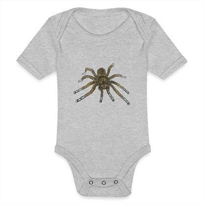 Baby Bio Body kurz Idiothele mira - Grau meliert