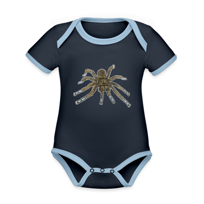 Baby Bio Kontrastbody kurz Idiothele mira - Navy/Himmelblau