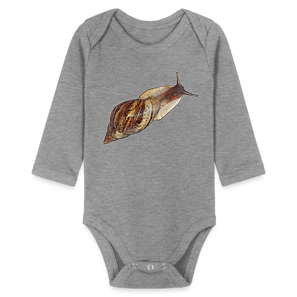 Baby Bio Body lang Achatina reticulata wildfarben - Grau meliert