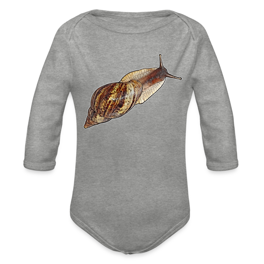 Baby Bio Body lang Achatina reticulata wildfarben - Grau meliert
