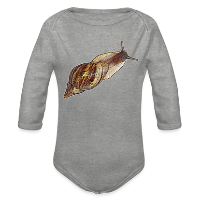 Baby Bio Body lang Achatina reticulata wildfarben - Grau meliert