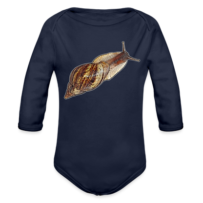 Baby Bio Body lang Achatina reticulata wildfarben - Dunkelnavy