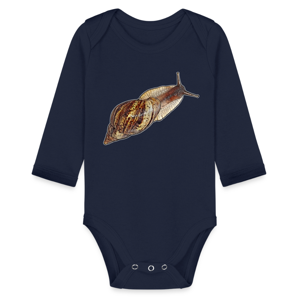 Baby Bio Body lang Achatina reticulata wildfarben - Dunkelnavy