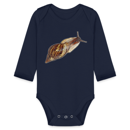 Baby Bio Body lang Achatina reticulata wildfarben - Dunkelnavy