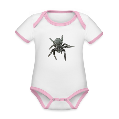 Baby Bio Kontrastbody kurz Eresus walckenaeri - Weiß/Rose