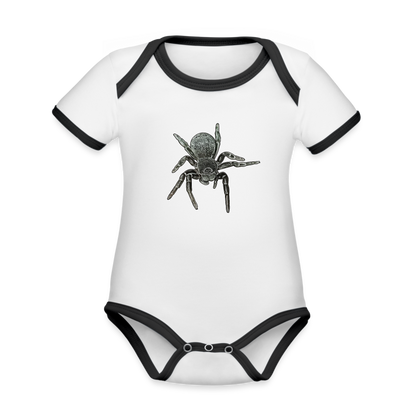 Baby Bio Kontrastbody kurz Eresus walckenaeri - Weiß/Schwarz