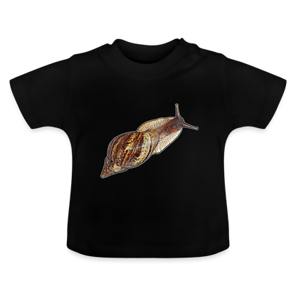 Baby T-Shirt Achatina reticulata wildfarben - Schwarz