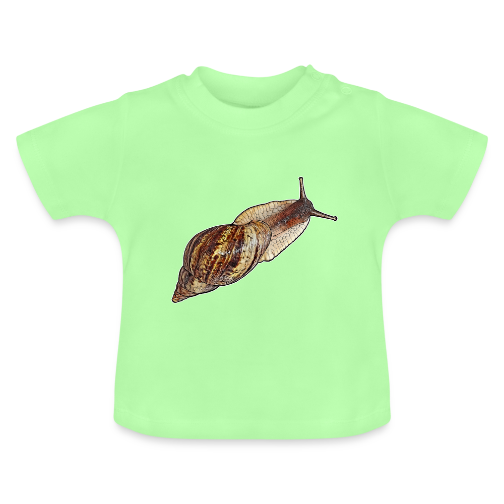 Baby T-Shirt Achatina reticulata wildfarben - Mintgrün