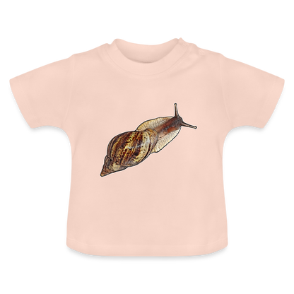 Baby T-Shirt Achatina reticulata wildfarben - Kristallrosa
