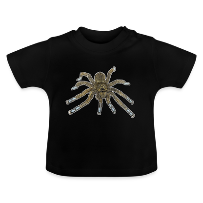 Baby T-Shirt Idiothele mira - Schwarz