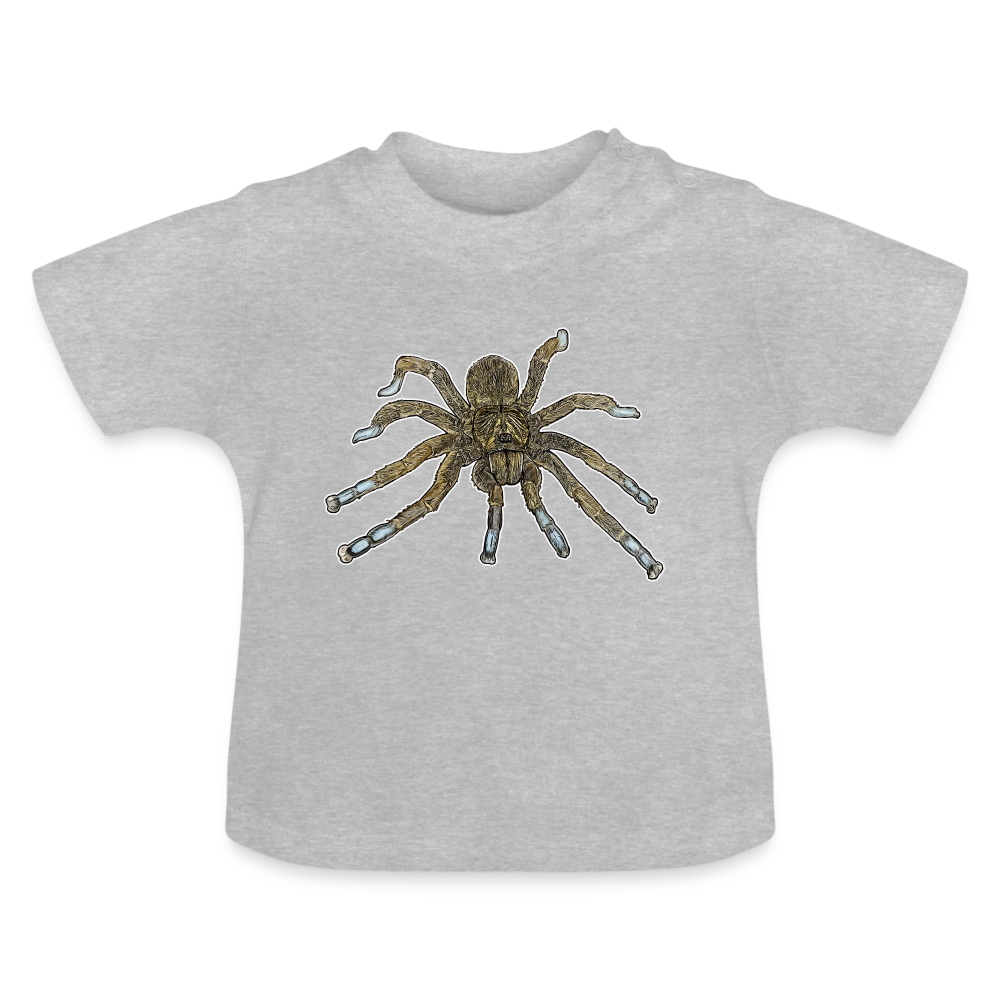 Baby T-Shirt Idiothele mira - Grau meliert