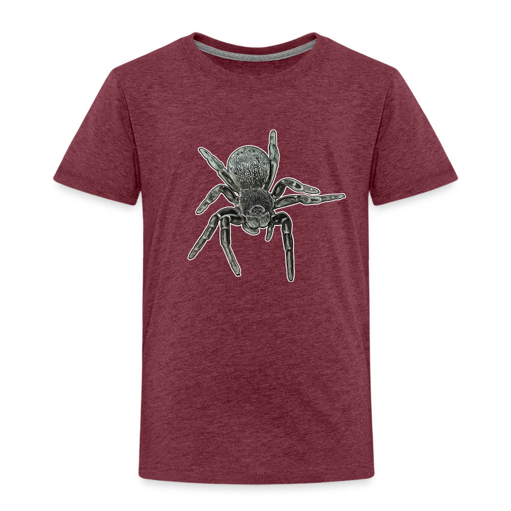 Kinder Basic T-Shirt Eresus walckenaeri - Bordeauxrot meliert