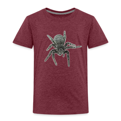 Kinder Basic T-Shirt Eresus walckenaeri - Bordeauxrot meliert