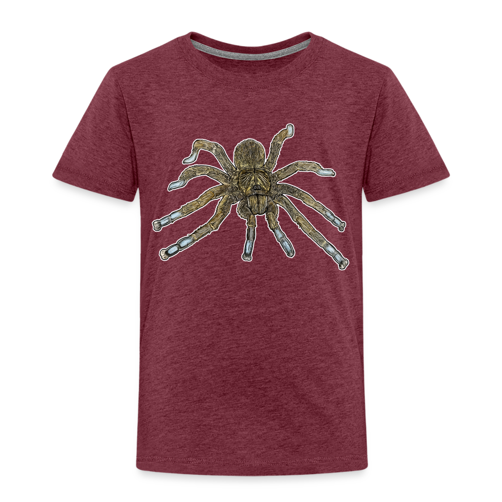 Kinder Basic T-Shirt Idiothele mira - Bordeauxrot meliert