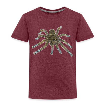 Kinder Basic T-Shirt Idiothele mira - Bordeauxrot meliert