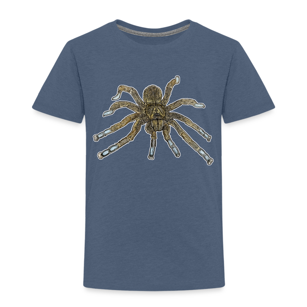 Kinder Basic T-Shirt Idiothele mira - Blau meliert