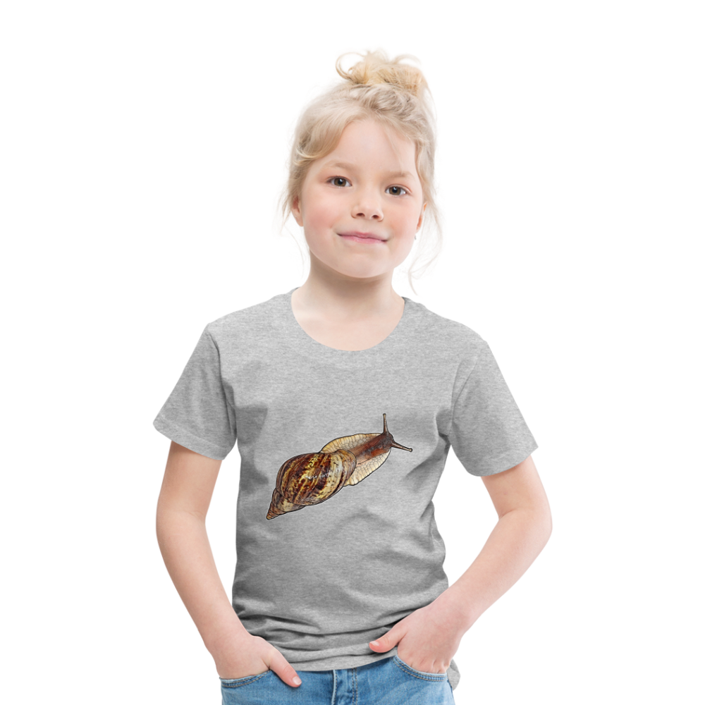 Kinder Basic T-Shirt Achatina reticulata wildfarben - Grau meliert